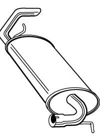 Глушитель выхлопных газов конечный FONOS 614664