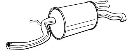 Глушитель выхлопных газов конечный FONOS 610748