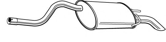 Глушитель выхлопных газов конечный FONOS 611376