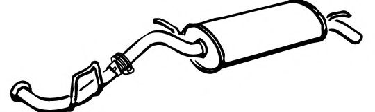 Глушитель выхлопных газов конечный IZAWIT 2633