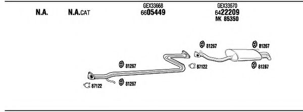 Система выпуска ОГ FONOS RV60510
