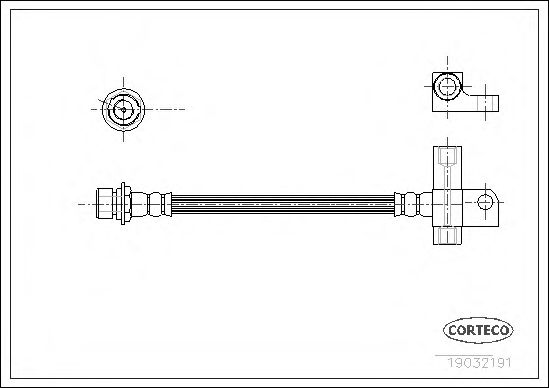 Тормозной шланг CORTECO 19032191