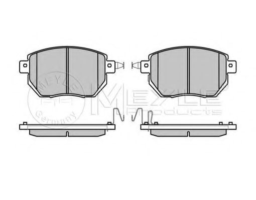 Комплект тормозных колодок, дисковый тормоз MEYLE 24667