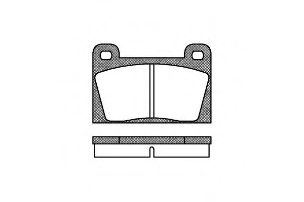 Комплект тормозных колодок, дисковый тормоз ROADHOUSE 201810