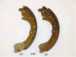 Комплект тормозных колодок JAPANPARTS GF-206AF