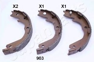 Комплект тормозных колодок, стояночная тормозная система JAPANPARTS GF-903AF