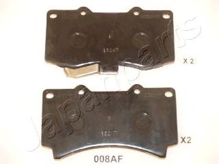 Комплект тормозных колодок, дисковый тормоз JAPANPARTS PA-008AF