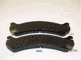 Комплект тормозных колодок, дисковый тормоз JAPANPARTS PA-009AF