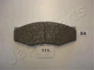 Комплект высокоэффективных тормозных колодок JAPANPARTS PA-111P