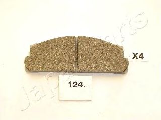 Комплект тормозных колодок, дисковый тормоз JAPANPARTS PA-124AF