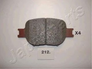 Комплект тормозных колодок, дисковый тормоз JAPANPARTS PA-212AF