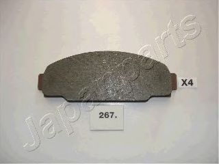 Комплект тормозных колодок, дисковый тормоз JAPANPARTS PA-267AF