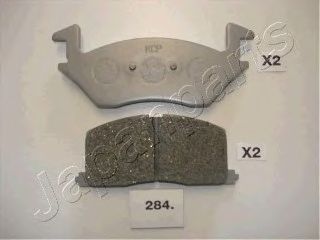 Комплект тормозных колодок, дисковый тормоз JAPANPARTS PA-284AF