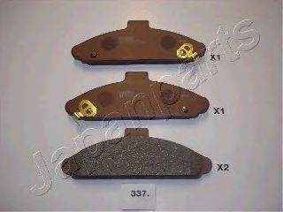 Комплект тормозных колодок, дисковый тормоз JAPANPARTS PA-337AF