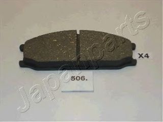 Комплект тормозных колодок, дисковый тормоз JAPANPARTS PA-506AF
