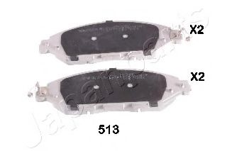Комплект тормозных колодок, дисковый тормоз JAPANPARTS PA-513AF