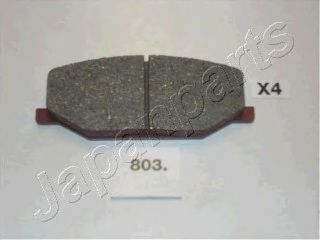 Комплект тормозных колодок, дисковый тормоз JAPANPARTS PA-803AF