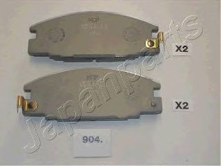 Комплект тормозных колодок, дисковый тормоз JAPANPARTS PA-904AF