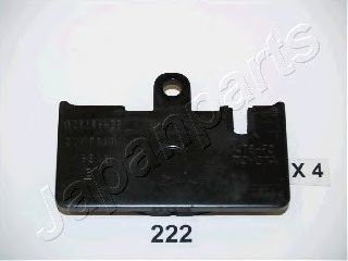 Комплект тормозных колодок, дисковый тормоз JAPANPARTS PP-222AF