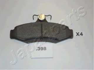 Комплект тормозных колодок, дисковый тормоз JAPANPARTS PP-398AF