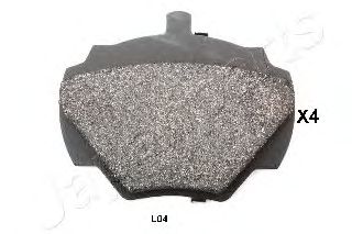 Комплект тормозных колодок, дисковый тормоз JAPANPARTS PP-L04AF