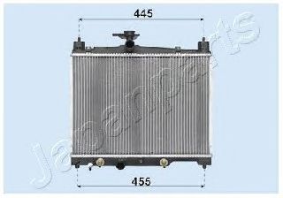 Радиатор, охлаждение двигателя JAPANPARTS RDA153014