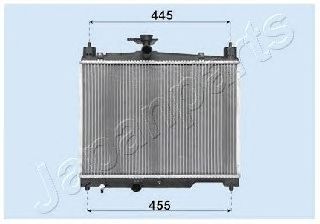Радиатор, охлаждение двигателя JAPANPARTS RDA153041