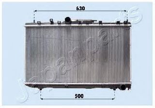 Радиатор, охлаждение двигателя JAPANPARTS RDA153098