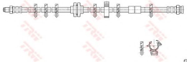 Тормозной шланг TRW PHB268