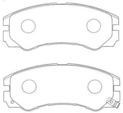 Комплект тормозных колодок, дисковый тормоз AISIN ASN-139