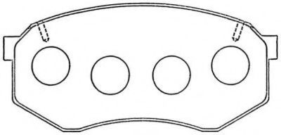 Комплект тормозных колодок, дисковый тормоз AISIN ASN-260