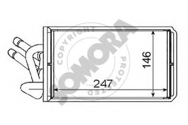 Теплообменник, отопление салона SOMORA 094450