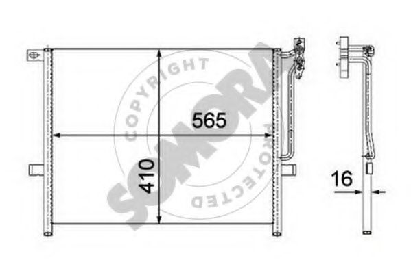 Конденсатор, кондиционер SOMORA 040560B