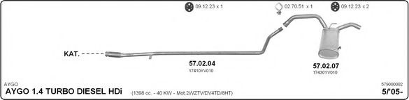 Система выпуска ОГ IMASAF 579000002