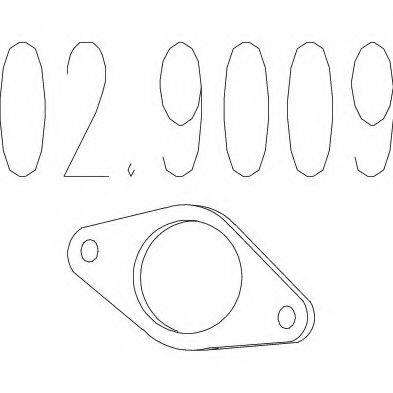 Прокладка, труба выхлопного газа MTS 02.9009