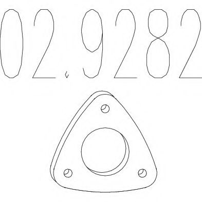 Прокладка, труба выхлопного газа ROSI 410165