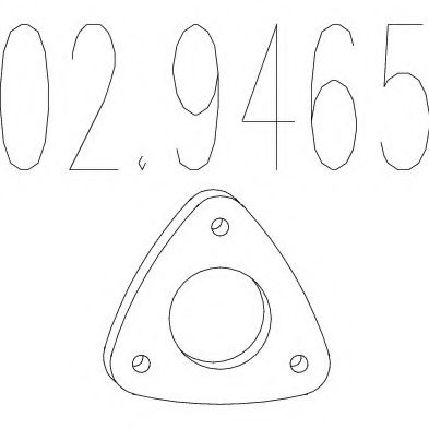 Прокладка, труба выхлопного газа MTS 029465