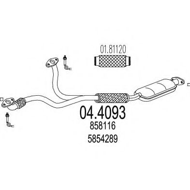 Катализатор MTS 04.4093