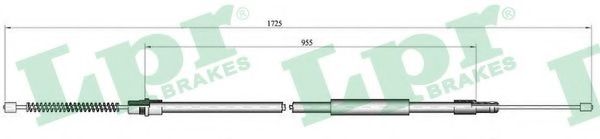 Трос, стояночная тормозная система LPR C1261B