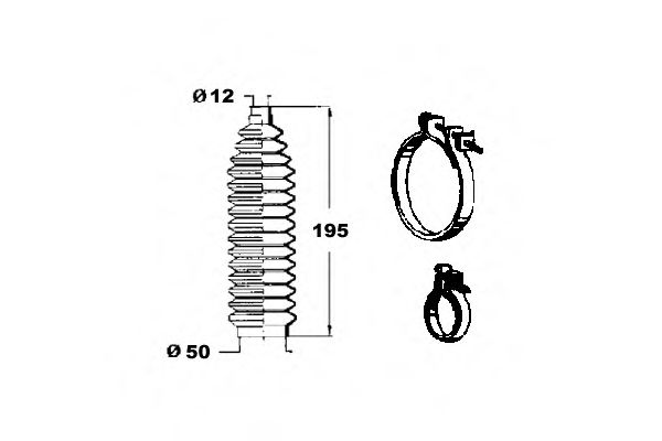 Комплект пылника, рулевое управление OCAP 0901883