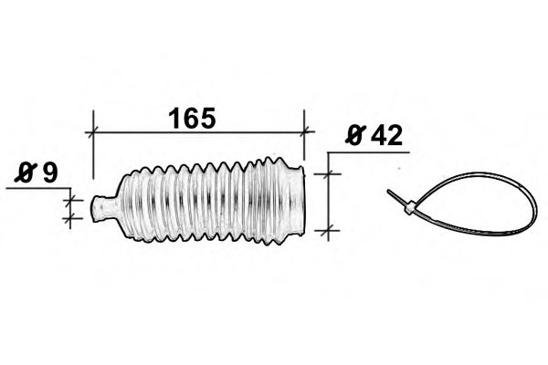 Комплект пылника, рулевое управление OCAP 0902450