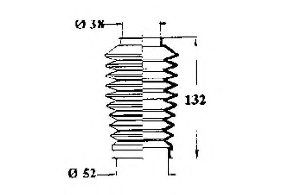Пыльник, рулевое управление OCAP 1211217