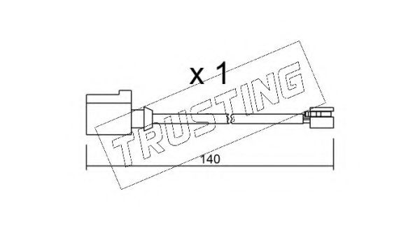 Сигнализатор, износ тормозных колодок TRUSTING SU.274