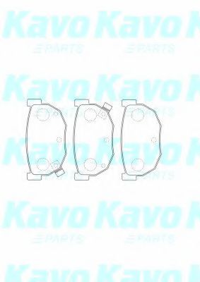 Комплект тормозных колодок, дисковый тормоз KAVO PARTS BP-6609