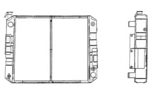 Радиатор, охлаждение двигателя NRF 514442