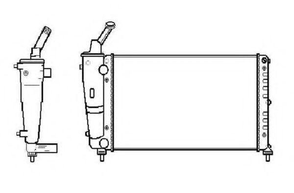 Радиатор, охлаждение двигателя NRF 53619