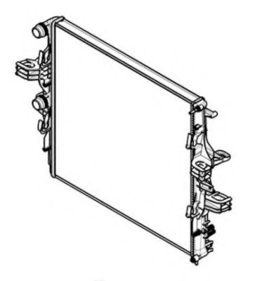 Радиатор, охлаждение двигателя NRF 58431