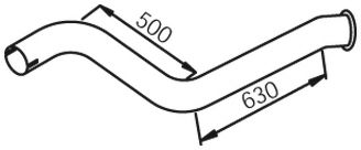 Труба выхлопного газа DINEX 28705