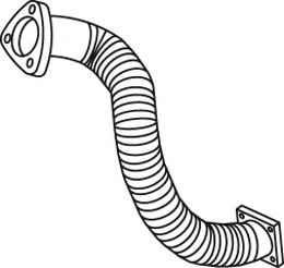 Труба выхлопного газа DINEX 23104