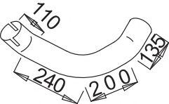 Труба выхлопного газа ZARA 9382